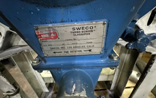 18" Sweco #TS-18, Turbo-screen Classifier, stand - Image 1
