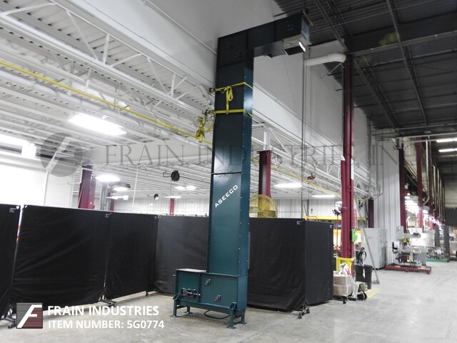 Aseeco / PPM #ALS6CP, Z style bucket elevator, 6" x 4.5" x 3" product buckets, 182" discharge height - Image 1