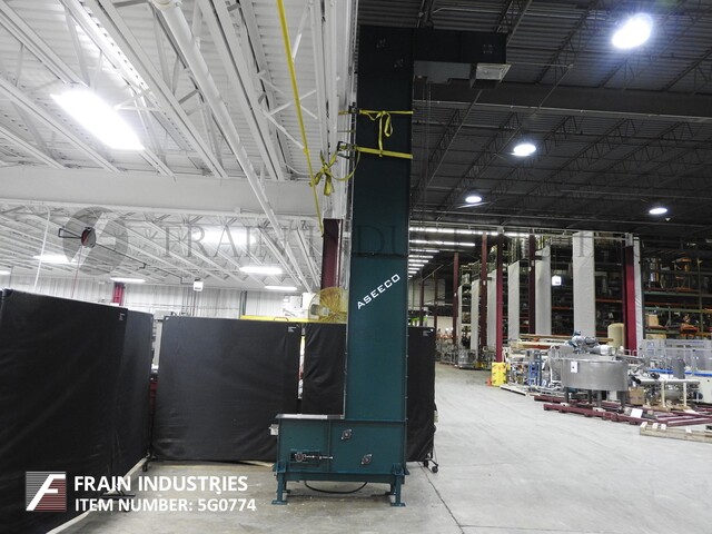 Aseeco / PPM #ALS6CP, Z style bucket elevator, 6" x 4.5" x 3" product buckets, 182" discharge height - Image 3