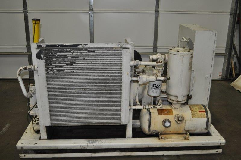 50 HP Gardner Denver #EBH99G, rotary screw / sliding vane air compressor, 125 psig, Electra Saver II, air - Image 3