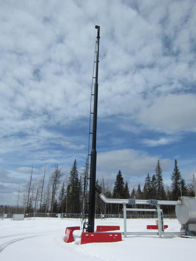 8" x 65' FlareTech, self supported flare stack, 2013 - Image 1