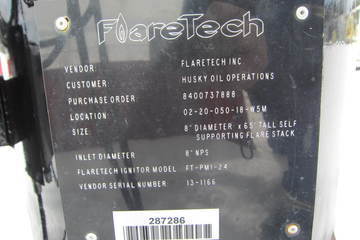 8" x 65' FlareTech, self supported flare stack, 2013 - Image 6