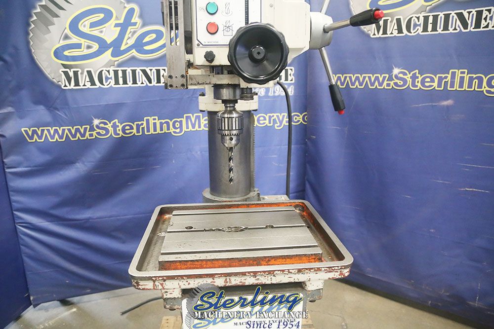 20" Wilton #2402, geared head hvy-duty variable speed floor drill press, #4MT, electromagnetic chuck, coolant - Image 2