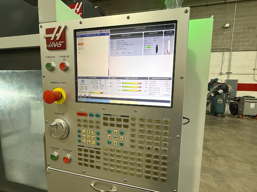 Haas #DM-2, CNC vertical machining center, 18 automatic tool changer, 28" X, 16" Y, 15.5" Z, 10000 RPM, #40 - Image 8