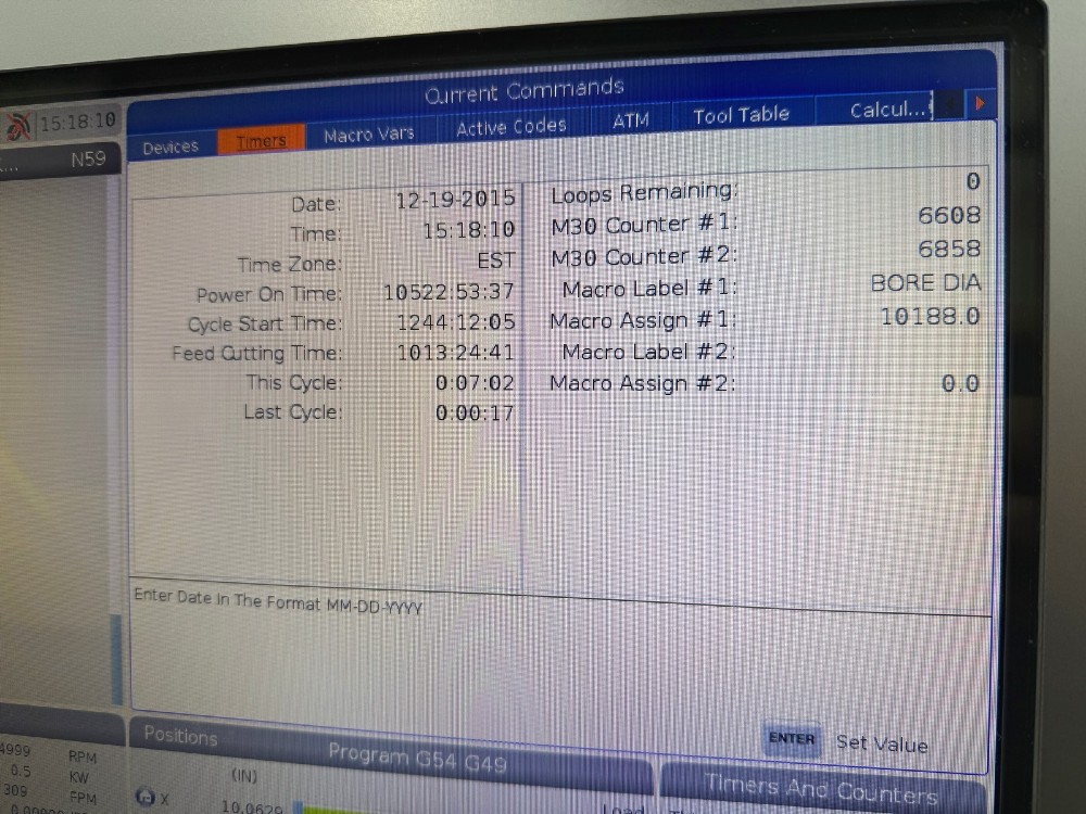 Haas #DM-2, CNC vertical machining center, 18 automatic tool changer, 28" X, 16" Y, 15.5" Z, 10000 RPM, #40 - Image 9