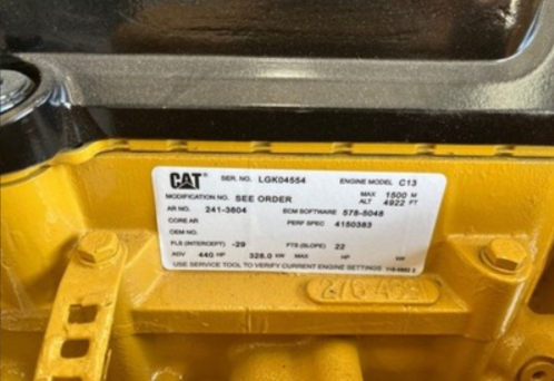 440 HP Caterpillar #C13, Tier 3 Rebuilt Power Unit - Image 6