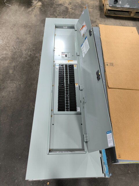 150/400 Amp. Eaton #PRL1A, Panelboard, 208Y/120 Volts, 3PH, 4 Wire, 42 Sp, Main & 21 breakers, AS IS - Image 1