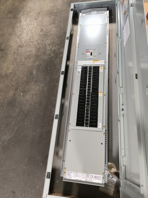 150/400 Amp. Eaton #PRL1A, Panelboard, 208Y/120 Volts, 3PH, 4 Wire, 42 Sp, Main & 21 breakers, AS IS - Image 3