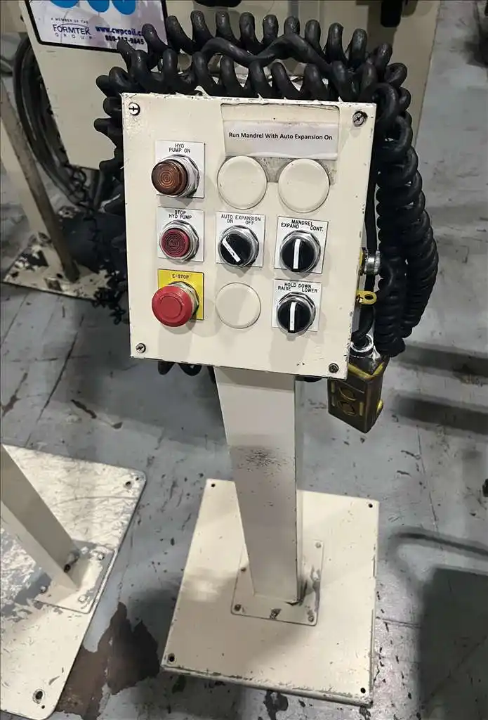 6000 lb. Coe Press Equipment, Servo coil feed line, 12" width x .187" thick, straightener, coil reel, PLC - Image 8