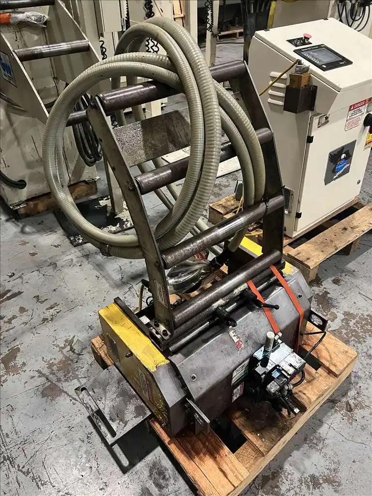 6000 lb. Coe Press Equipment, Servo coil feed line, 12" width x .187" thick, straightener, coil reel, PLC - Image 9