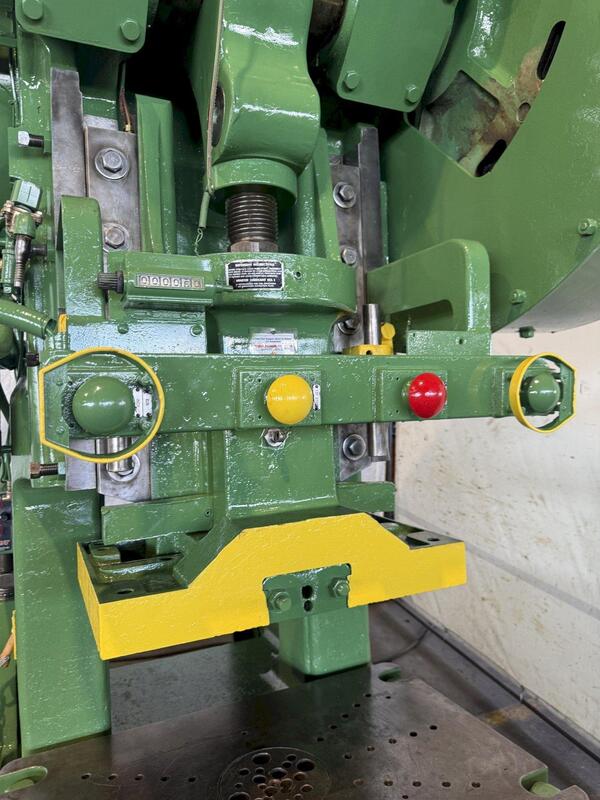 75 Ton, Minster #7, Back Gauge OBI press, 6" stroke, 14.5" Shut Height, 4" adj., 40 SPM, 36" x24" bed, air - Image 5