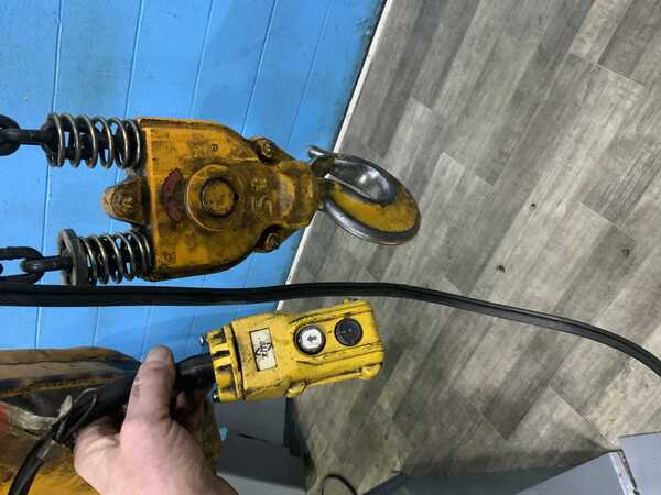 5 Ton, Harrington #38SY6966, electric chain hoist, trollet, pendant Control, 4.7 HP, 12 FPM - Image 7