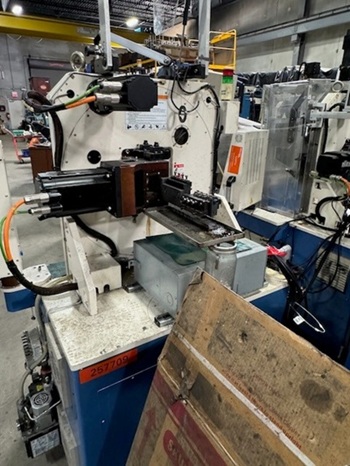 Nucoil #EX-625, CNC Wire Former, 0.024"-0.091" wire diameter, 2.36" max. leg length, 295 FPM, 12 KW, Laser - Image 2