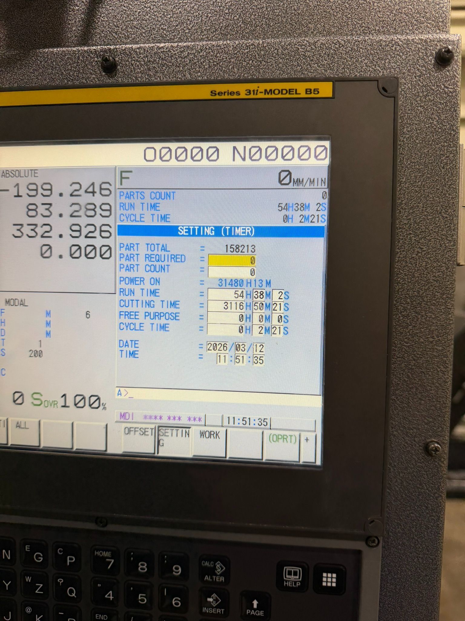 Fanuc #Robodrill-Alpha-D21lIB5-ADV, 4-Axis CNC Drill Tap Vertical Machining Center, 19.6" X, 15.7" Y, 12.9" - Image 3
