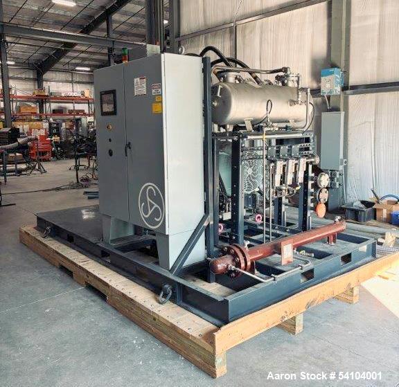 Sauer #WP6208-BasSeal, Helium Compressor, 270 HP, water cooled, skid mount, 47.9 hours, 2023 - Image 1