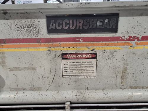 1/4" x 10' Accurshear #625010, Shear, 23 SPM, 20 HP, Back Gauge, 1996 - Image 3