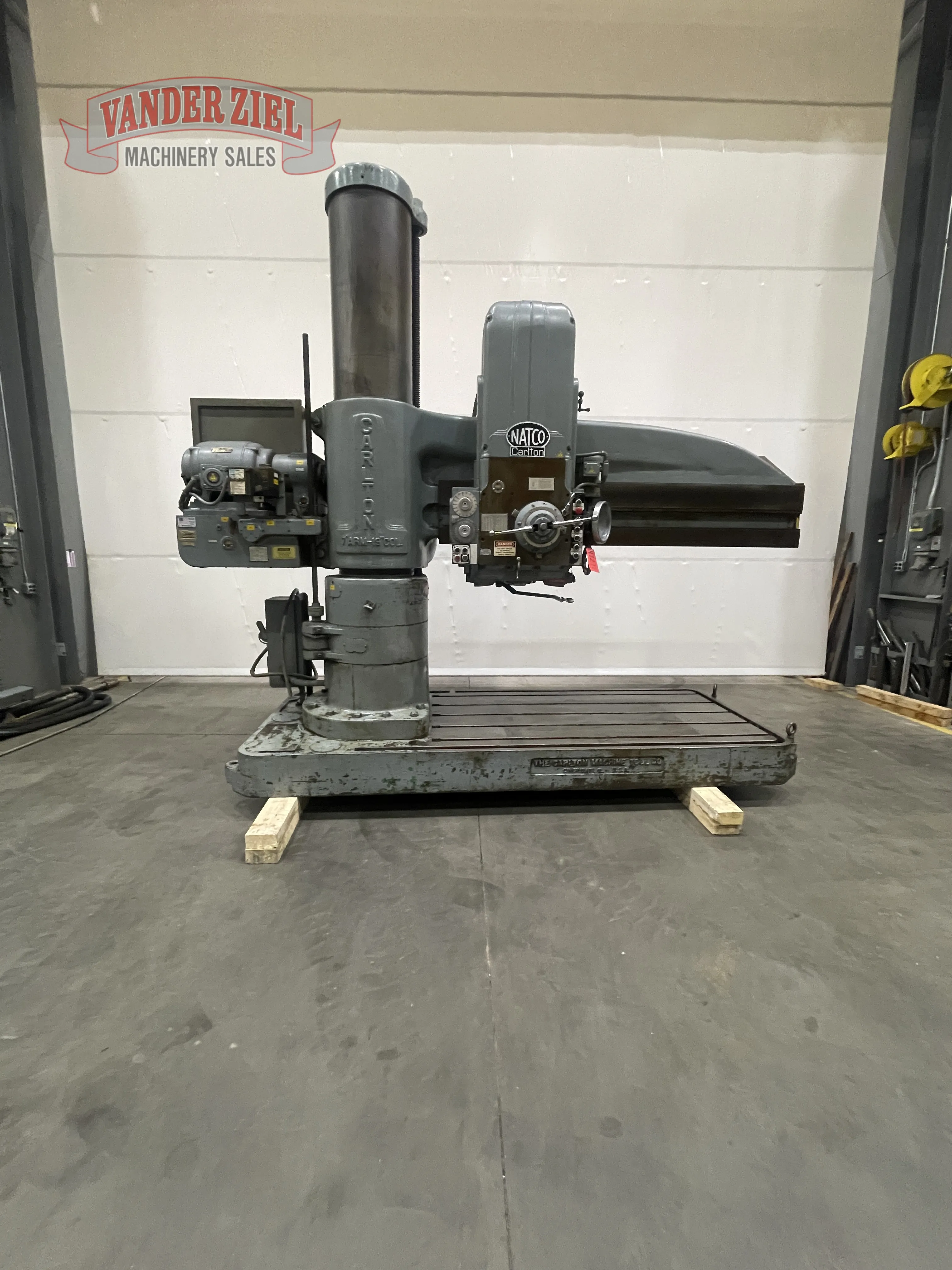 7' -19" Carlton #4A, radial arm drill - Image 1