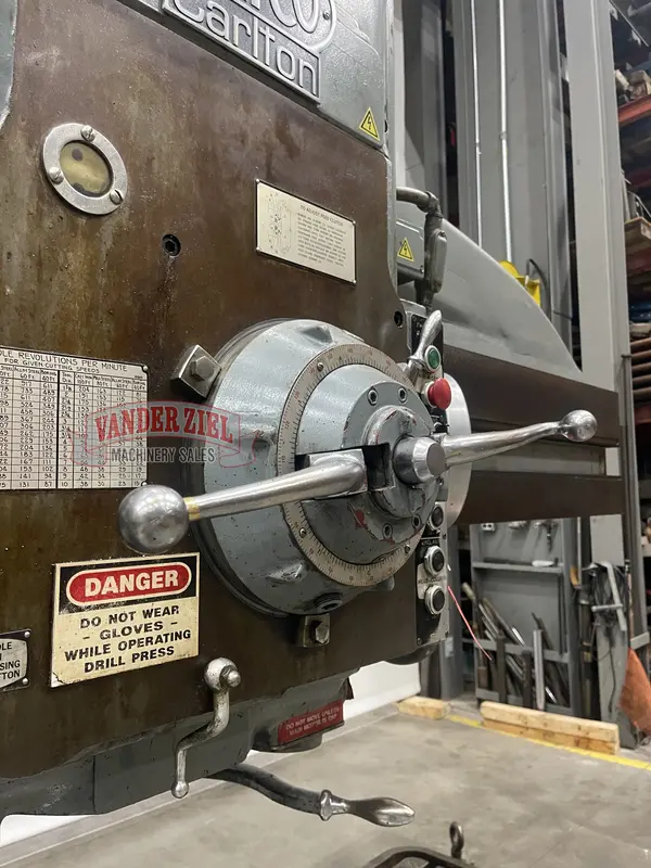 7' -19" Carlton #4A, radial arm drill - Image 2