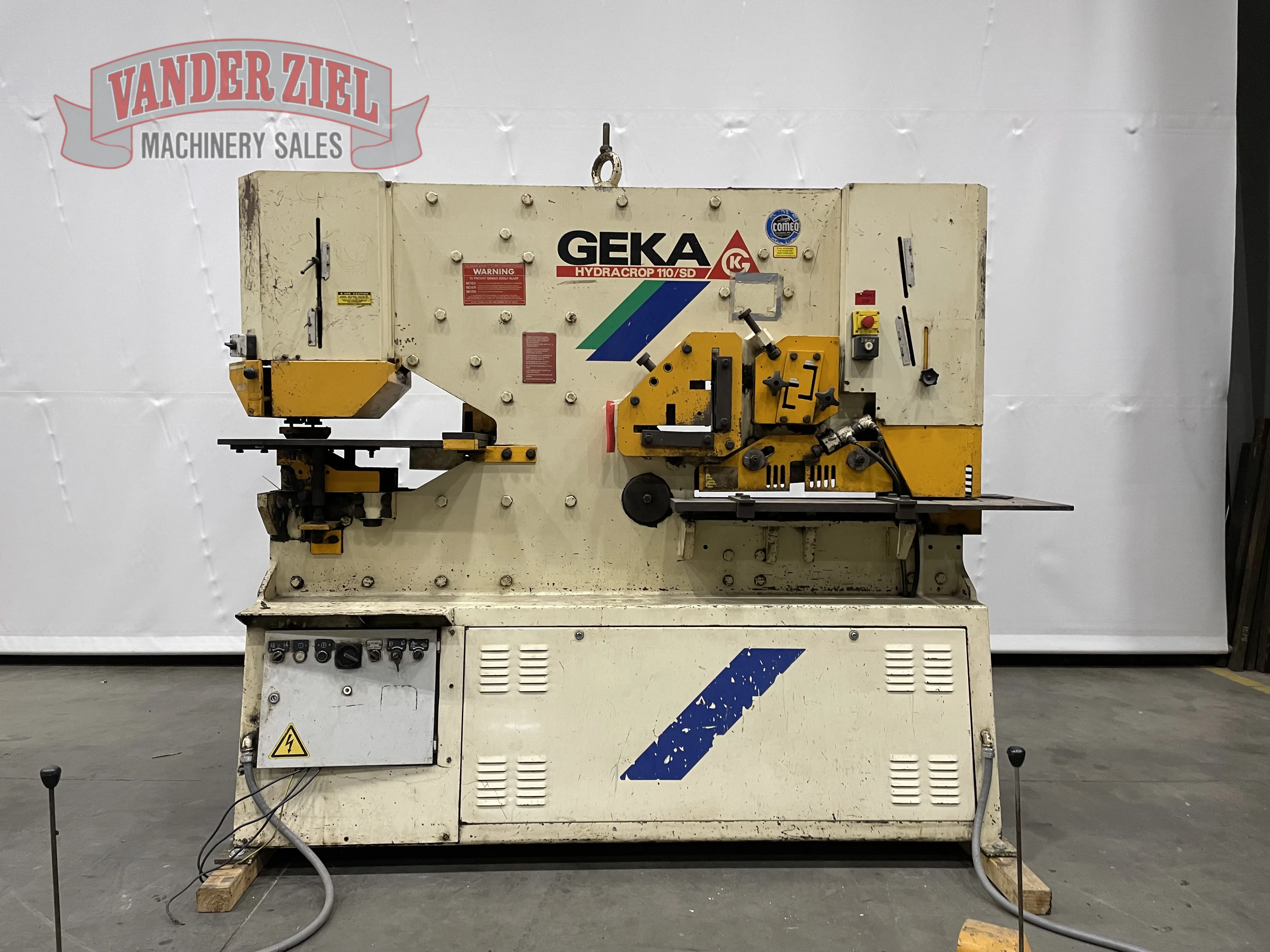 5" x 5" x 1/2" Geka #Hydracrop-110/80SD, ironworker, 110 ton, 12.5 HP - Image 1