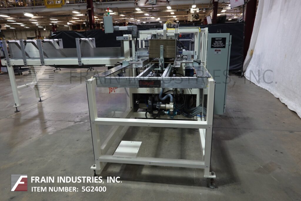 Kayat #PTF28RH, automatic, wrap around case packer, 5-30 cases/minute, Nordson hot glue system, interlocking - Image 4
