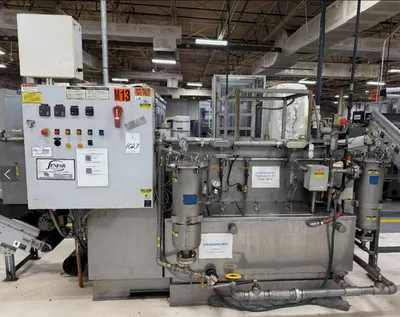 Jenfab #LJ-19, 19" rotary drum washer, wash/rinse/dry system, 2018 - Image 1