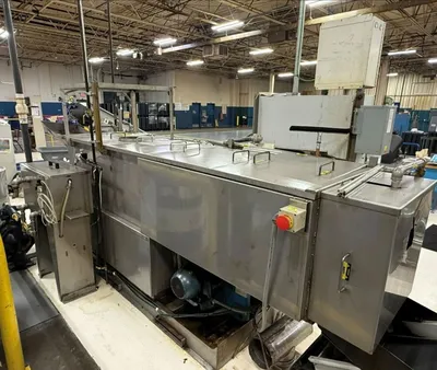 Jenfab #LJ-19, 19" rotary drum washer, wash/rinse/dry system, 2018 - Image 3