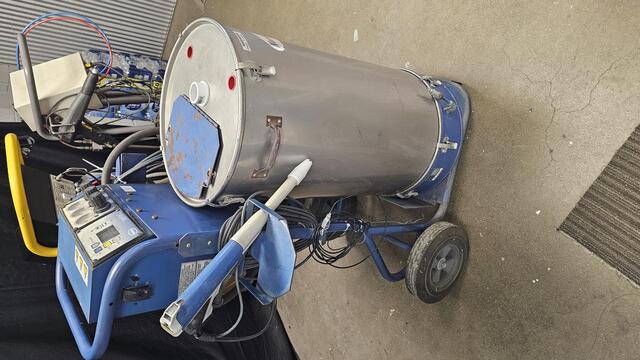 Powder system, Nordson #Surecoat, on cart with 80 lb. hopper - Image 2