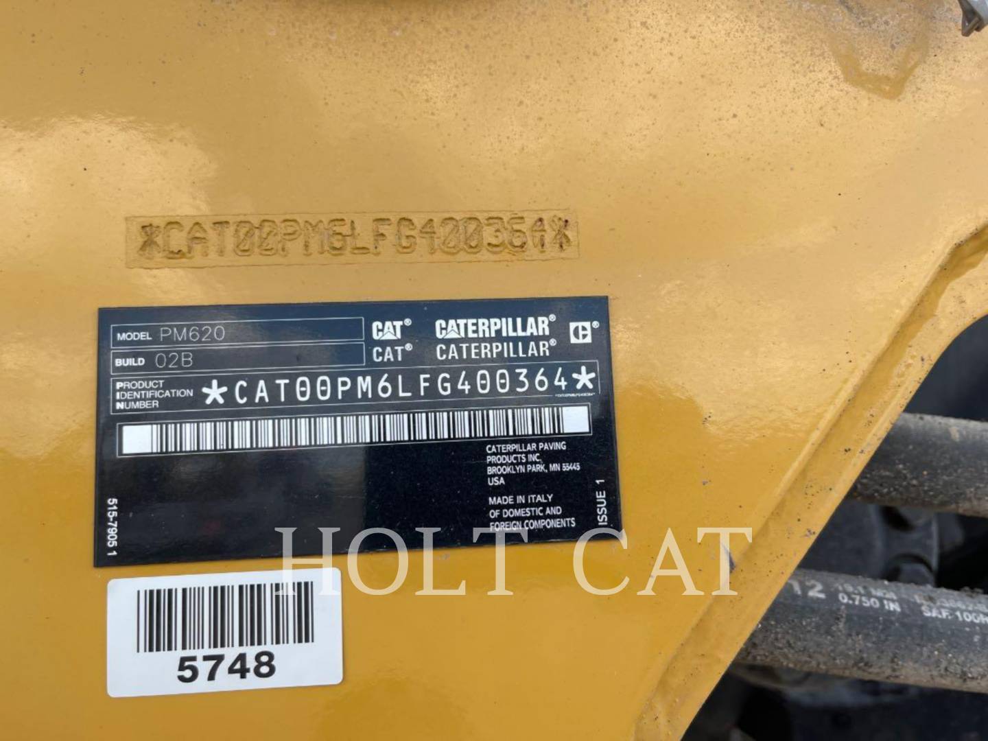 Caterpillar PM620, Vibratory Single Drum Asphalt, 379 hours, S/N: FG400364, 2024 - Image 6
