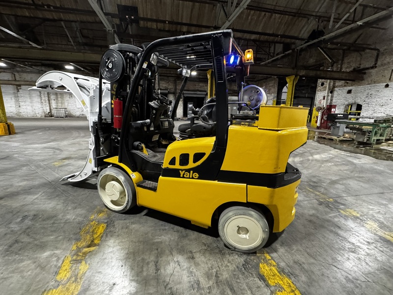15500 lb. Yale #GLC155, Forklift, w/84" Cascade Paper Roll Clamp, 94" Low/150" Lift Triplex Mast, 13400 - Image 7