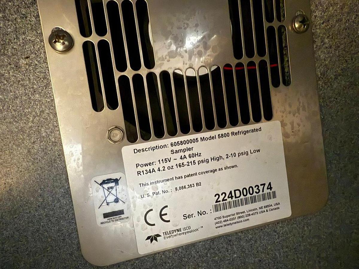 Teledyne ISCO #5800, Refrigerated Water Sampler, R-134A, -20&deg;F to 120&deg;F Temp., (4) Digital Alarm Outputs - Image 3