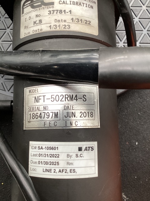 Finishing Equipment Co., NFT-502RM4-S, Servo Nutrunner, Inline Config., 4.77 Nm Torque, 1.5 kW - Image 2