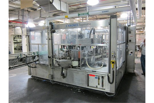 Krones #Topmatic, automatic 30 station rotar, 80-1200 labels per minute, worm screw to star wheel infeed, (2) - Image 1
