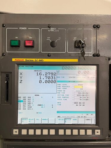 Samsung #MCV-50, CNC vertical machining center, 30 automatic tool changer, 35.4" X, 19.6" Y, 20" Z, 12000 - Image 5