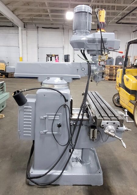 Acer #3CVS, vertical mill, 9" x42" tbl., 3 HP, 4500 RPM, R-8, X-Axis power feed, Newall digital read out - Image 5