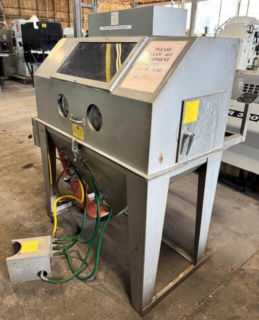 24" deep x 48" wide Kramer #TDB-48x24, Blast Cabinet, 10" x 22.5" window, 11" x 11" side door, Two Glove, 1/2 - Image 3