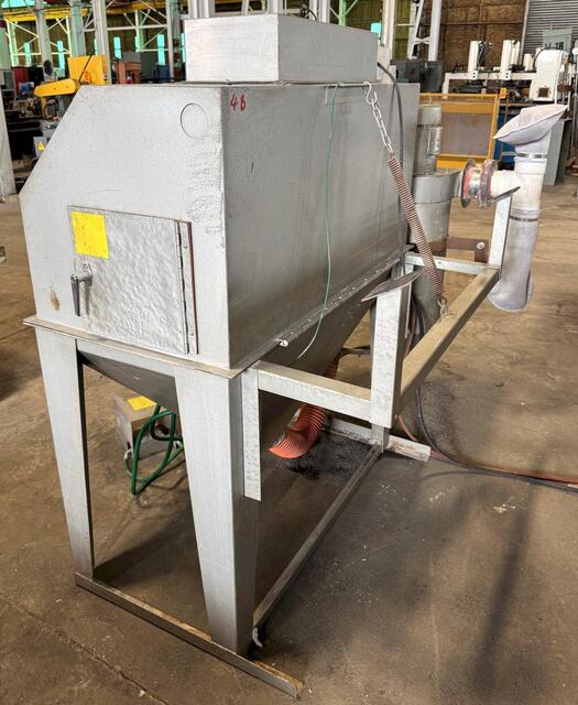 24" deep x 48" wide Kramer #TDB-48x24, Blast Cabinet, 10" x 22.5" window, 11" x 11" side door, Two Glove, 1/2 - Image 6