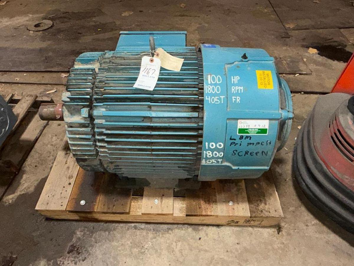 100 HP 1785 RPM Allen-Bradley, AC Motor, Frame 405TS, 575 Volts - Image 1