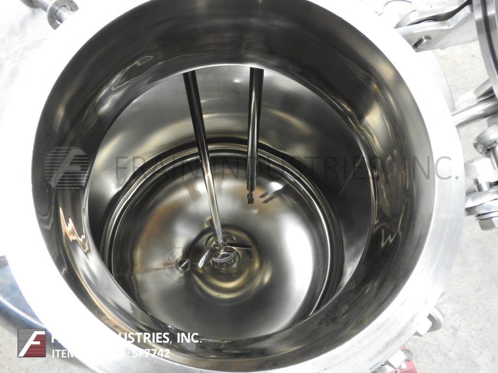 50 gallon Northland Stainless Inc., 316L Stainless Steel mix vessel, 24" OD x 29" straight wall - Image 2