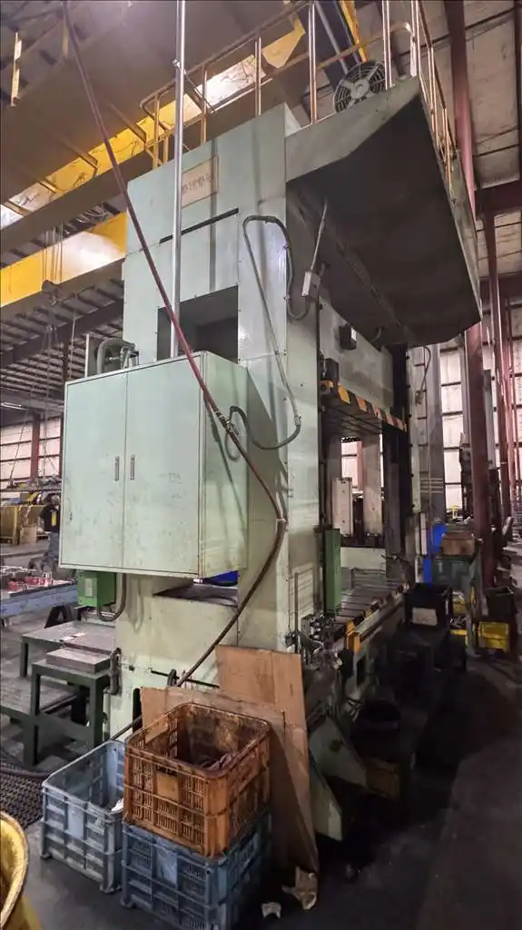 20-100 Ton, Sanki Seiko #SDP-1612-100, hydraulic die spottong press, 35.4" stroke, 55.1" DL, 1985 - Image 3