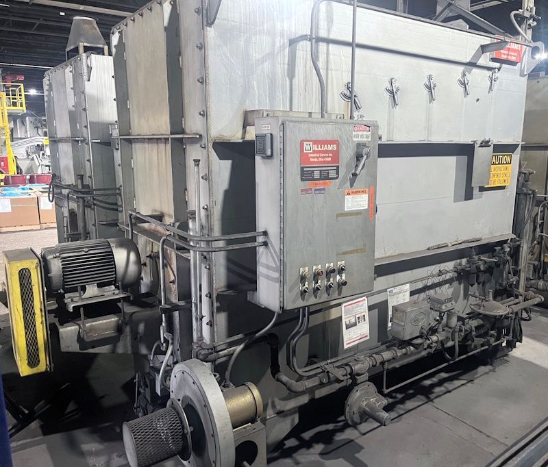 36" width x 36" H x 72" D Williams, gas fired temper furnace, 1400&deg;F, Honeywell temp Control - Image 1