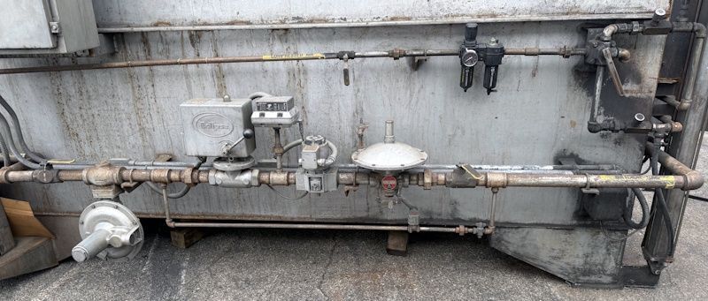 36" width x 36" H x 72" D Williams, gas fired temper furnace, 1400&deg;F, Honeywell temp Control - Image 5