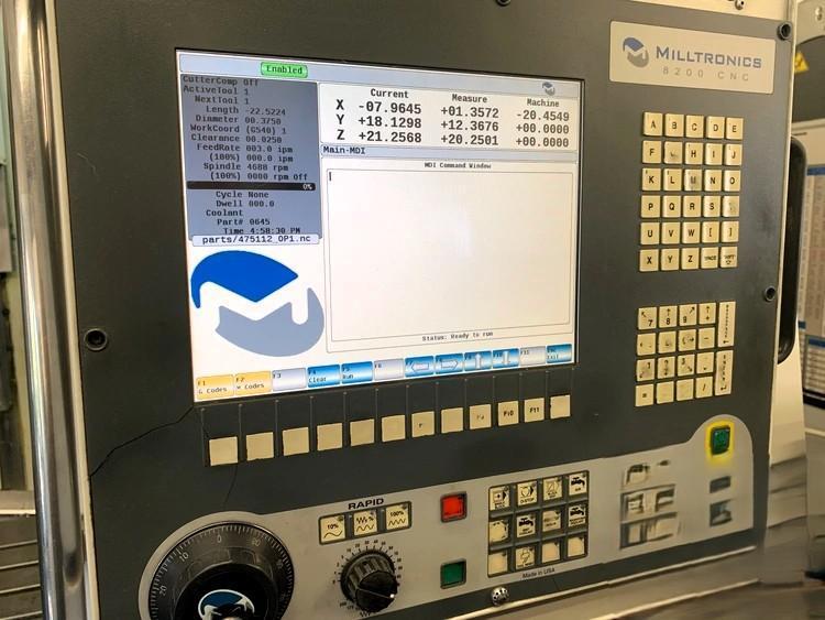 Milltronics #VM-22, vertical machining center, 24 automatic tool changer, 40" X, 22" Y, 26" Z, 15000 RPM - Image 2