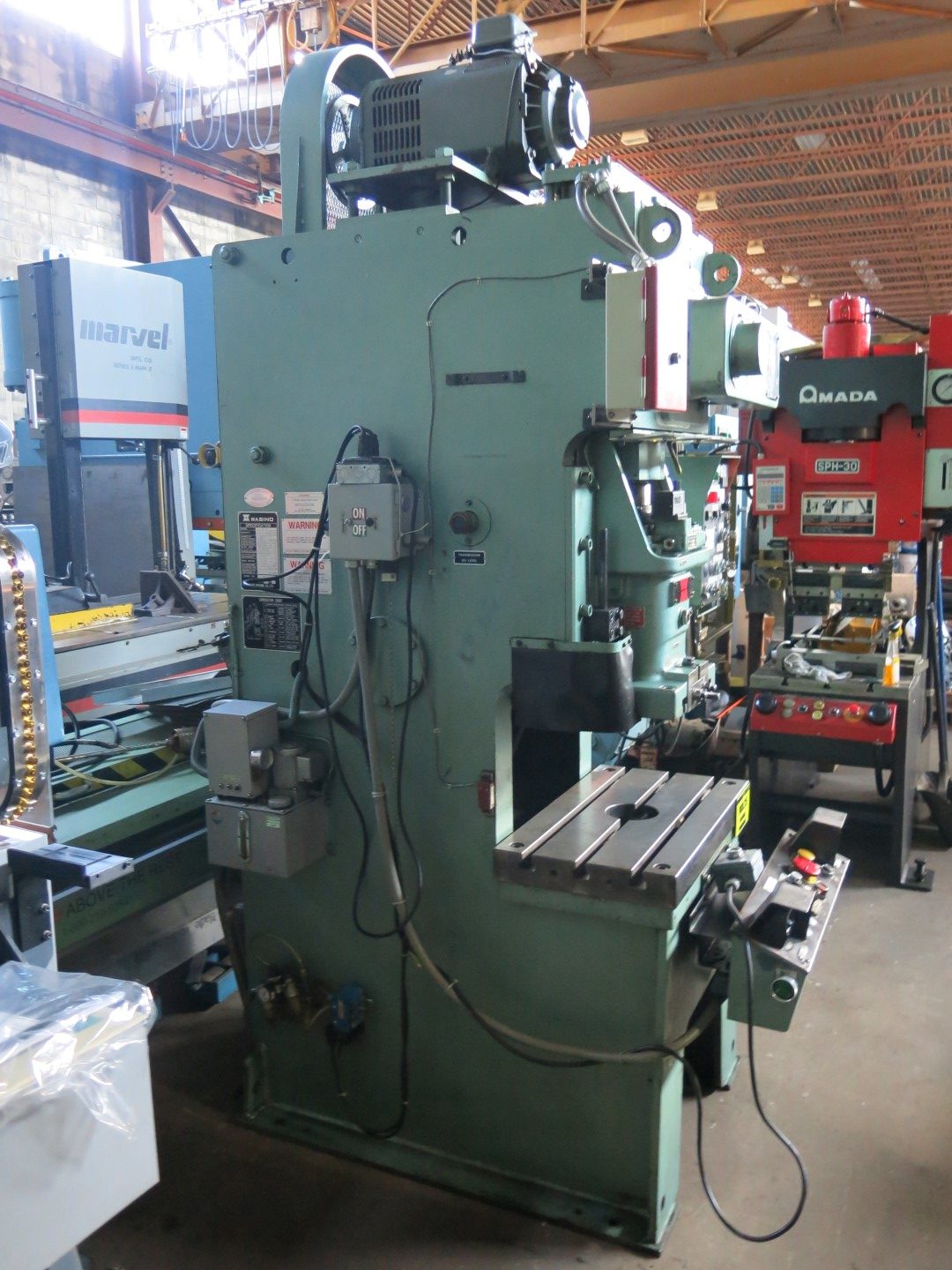 35 Ton, Wasino #PUX35, punch press, 90mm stroke, 240mm die height, 55mm adjustment, 60-120 SPM - Image 4