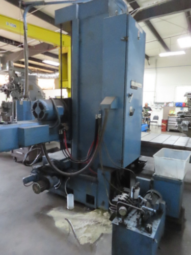 4" Nomura #B-100BT-2SP, horizontal boring mill, 39" X, 53" Y, 20 HP, 1200 RPM, 78.7"x48"tbl., 26.5"spdl table - Image 3