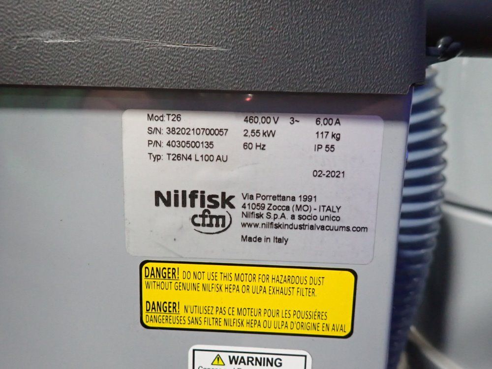 Nilfisk #T26, Vacuum Cleaner, 2.55 kW, 460 V, 2021 - Image 9