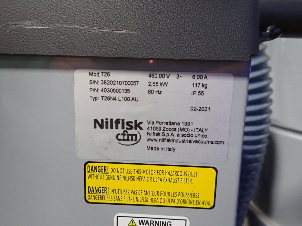 Nilfisk #T26, Vacuum Cleaner, 2.55 kW, 460 V, 2021 - Image 10