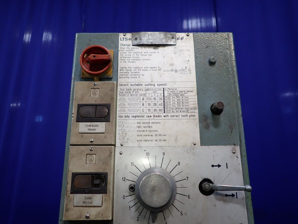 Tennjaeger #LTS-400-M, Circular Cold Saw, 3.5 kW, 1990 - Image 3
