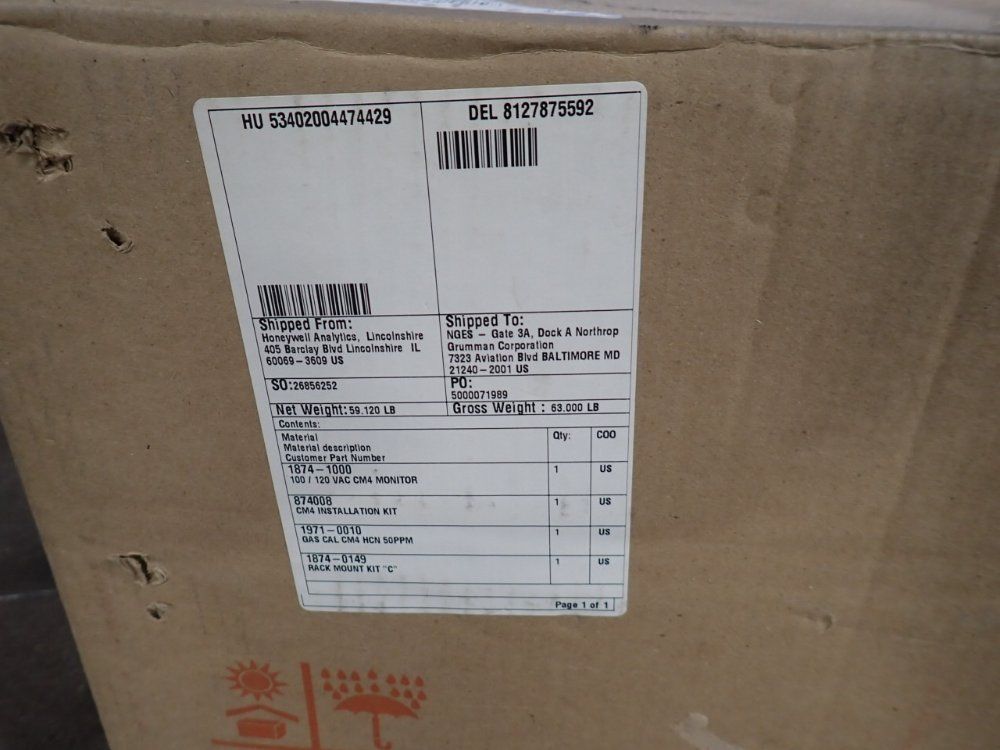 Honeywell #CM4, Gas Monitor, w/Installation Kit - Image 3