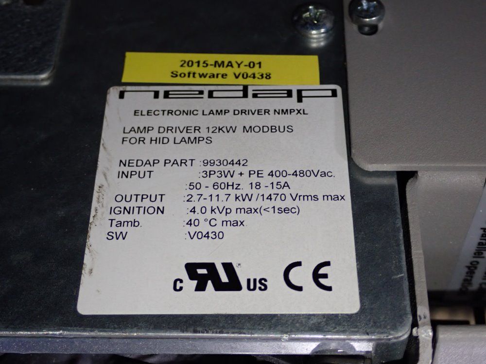 Nedap, 9930442, Lamp Driver, 3 Phase, 50-60 Hz, 2.7-11.7 kW, 400-480 VAC - Image 5
