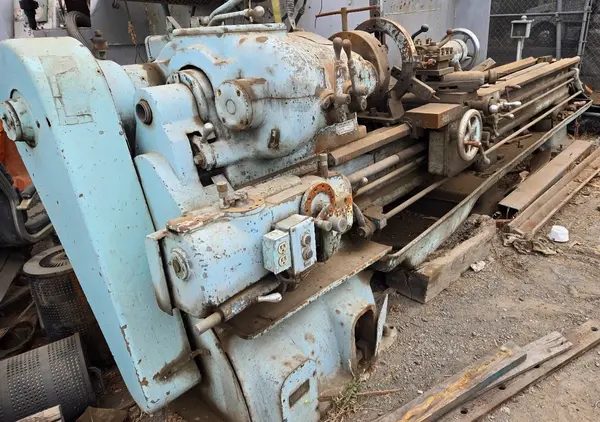 20" x 120" Boye & Emmes MT Co., vintage lathe - Image 2